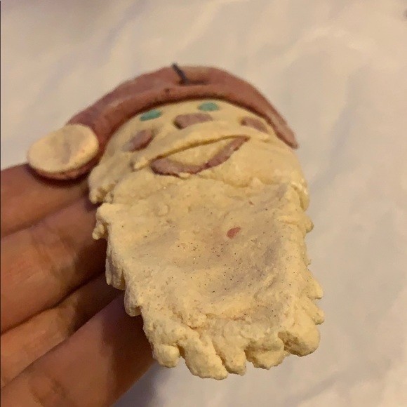 4” cookie dough Santa Claus 🎅 OLD Ornament - Picture 4 of 8